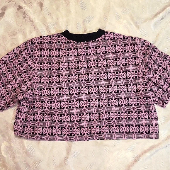 Adidas Originals Crop Top with Logo Purple M - Picture 6 of 6